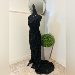 Sequin floor length gown